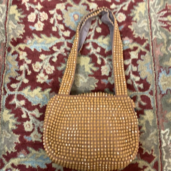 Vintage Roger Van S Beaded  Shoulder Bag Purse Made in Hong Kong - Picture 2 of 3